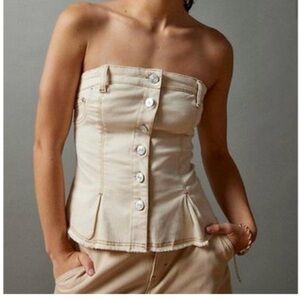 BDG /Urban Outfitters Western Flared Denim Corset